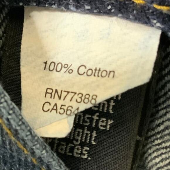 JCrew The Driggs Jeans Mens 32x32 Straight Whiskers Dark Wash Streetwear Denim - Picture 10 of 10